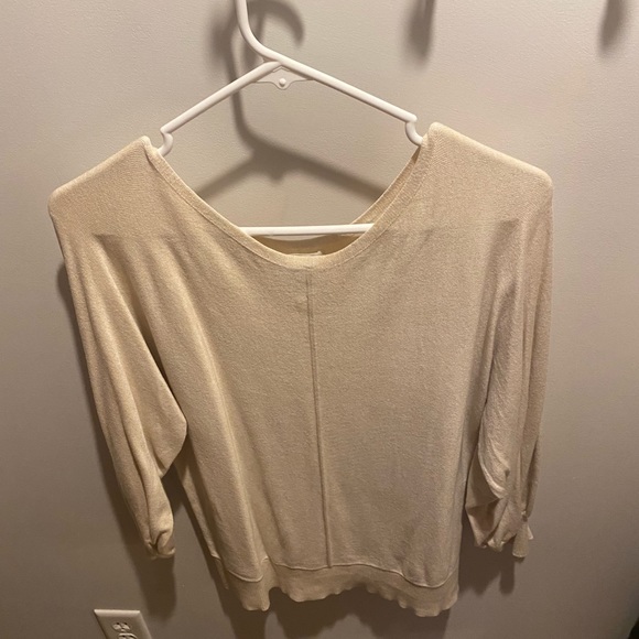 Max Studio sweater, cream, size L - Picture 2 of 2